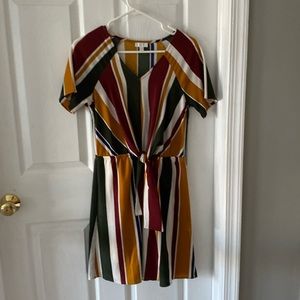 Women’s fall striped dress